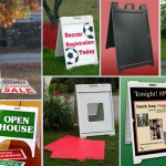 On The Step Products, Changeable A-Frame Sidewalk Signs in several sizes